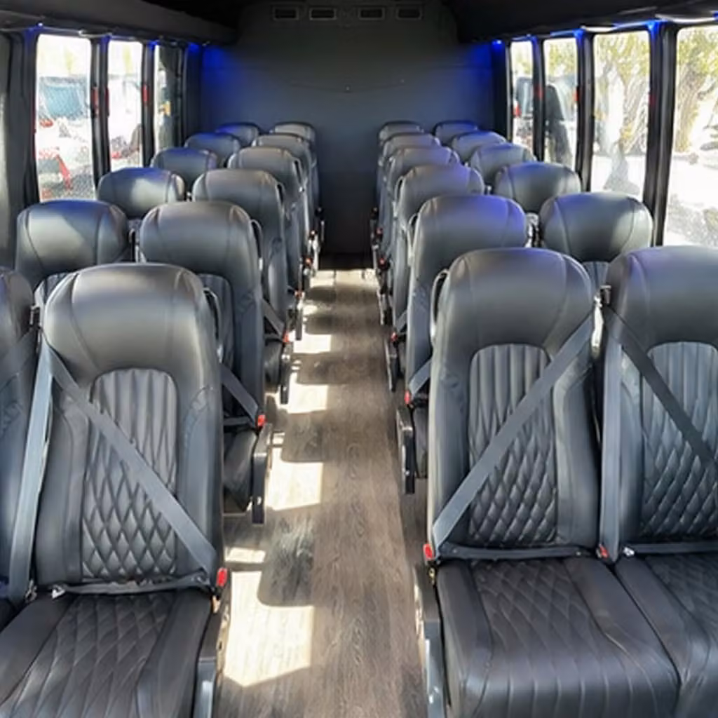28 passenger minibus inside