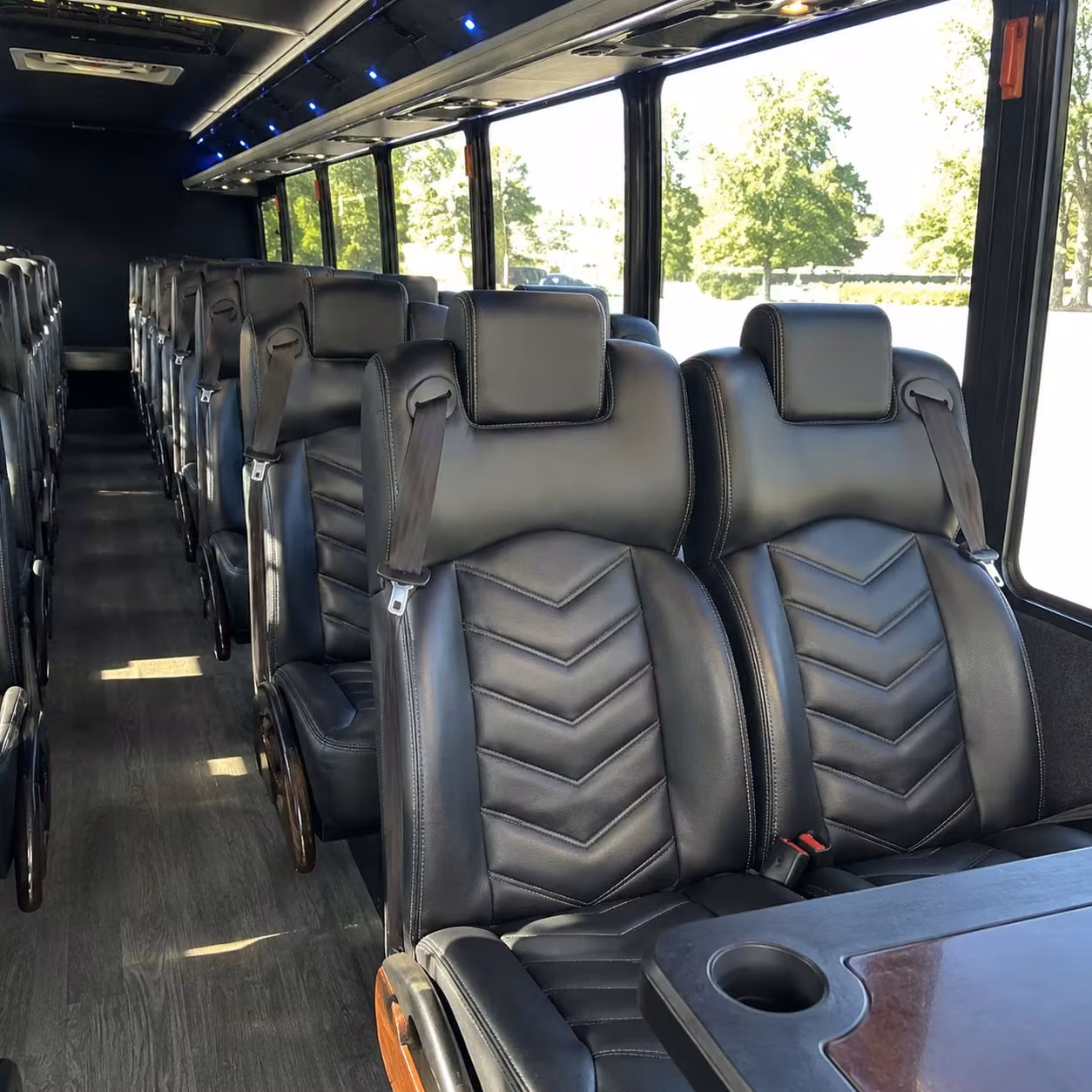 28 passenger minibus interior