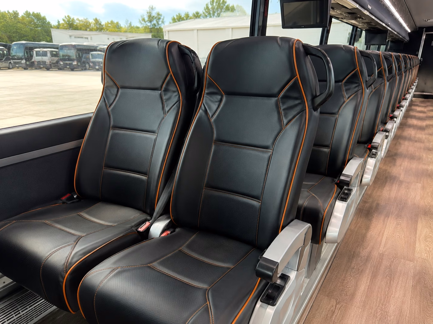 midwest city charter bus interior